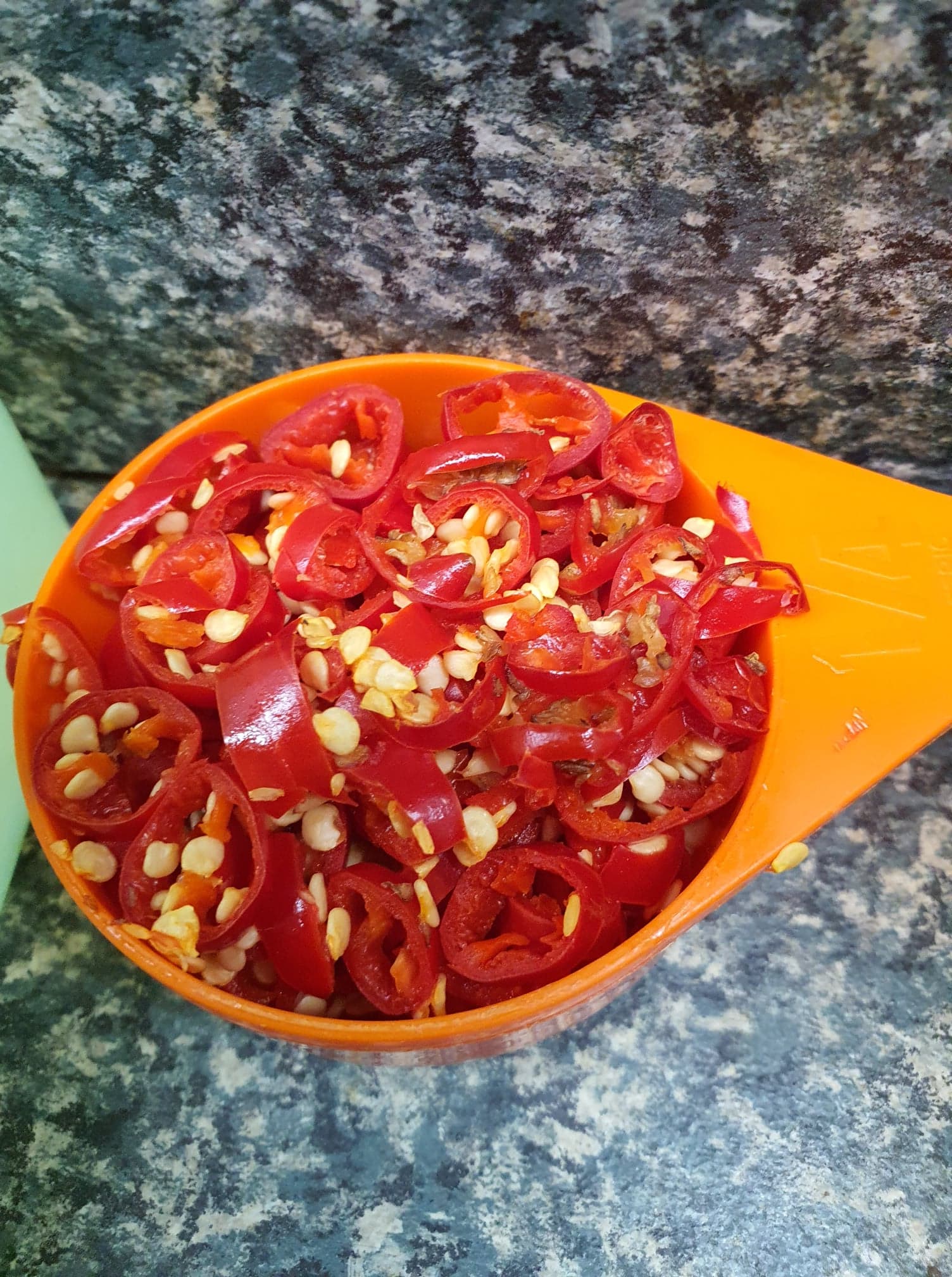 Image of chopped chilli.